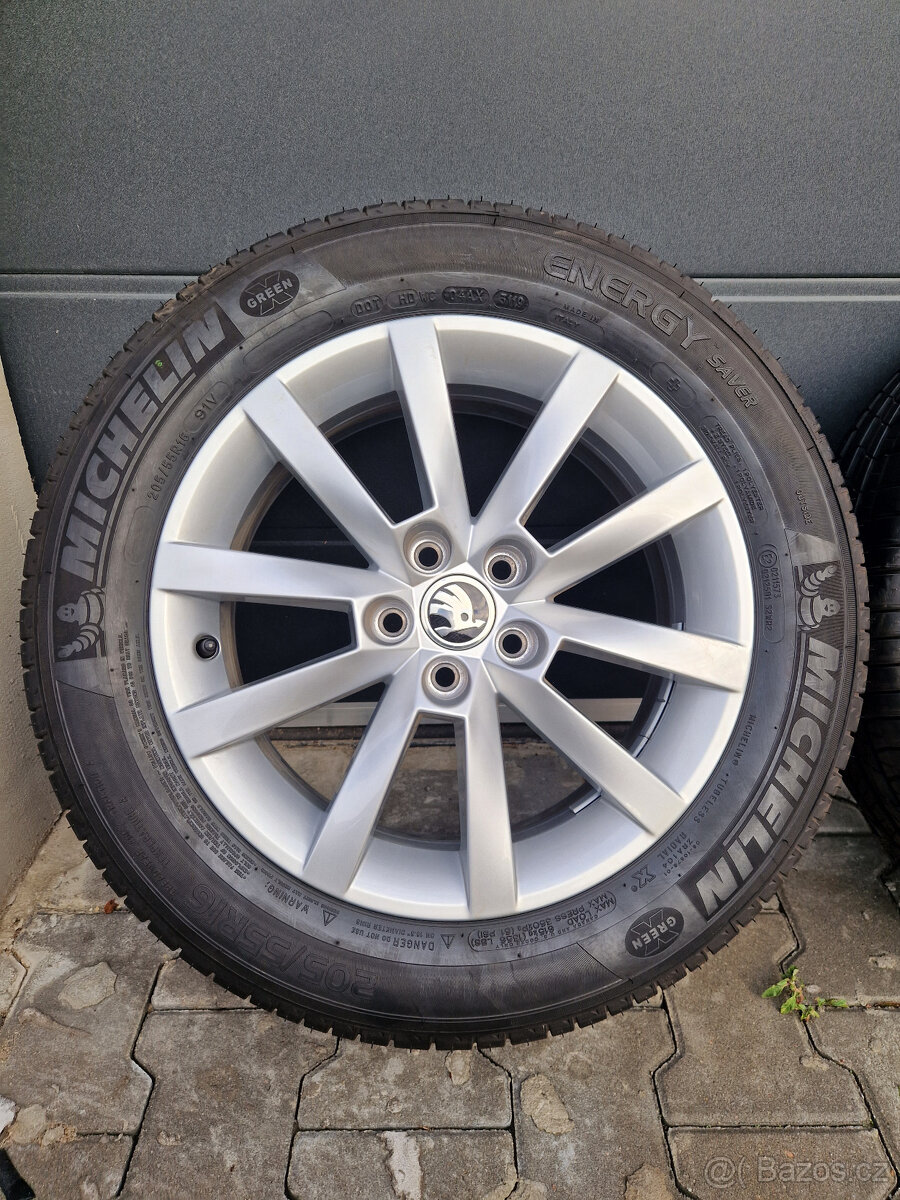 5x100 r16 kola disky skoda scala alu 16 205 55 elektrony vw