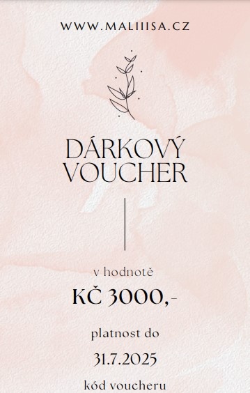 Dárkový voucher na nákup náramků v e-shopu Maliiisa