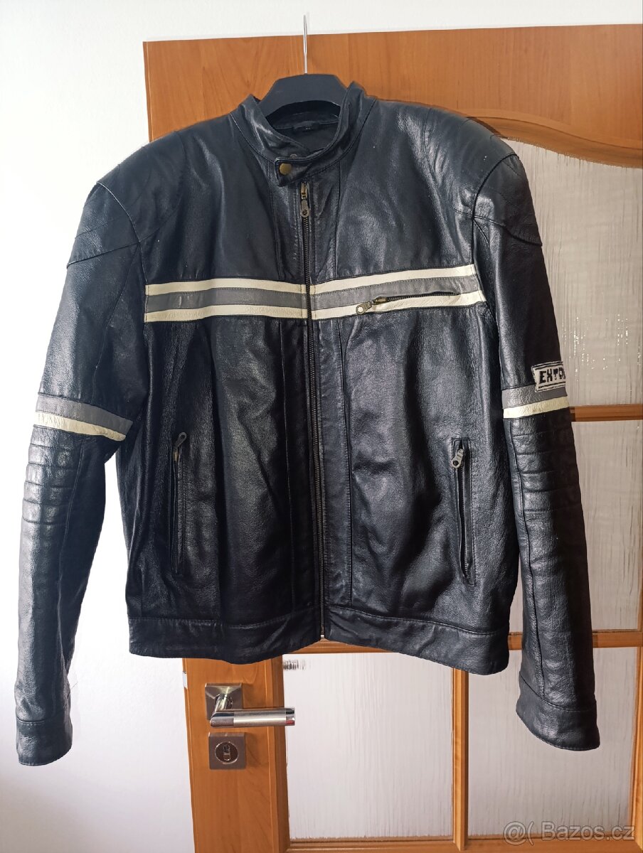 Pánská kožená moto bunda
