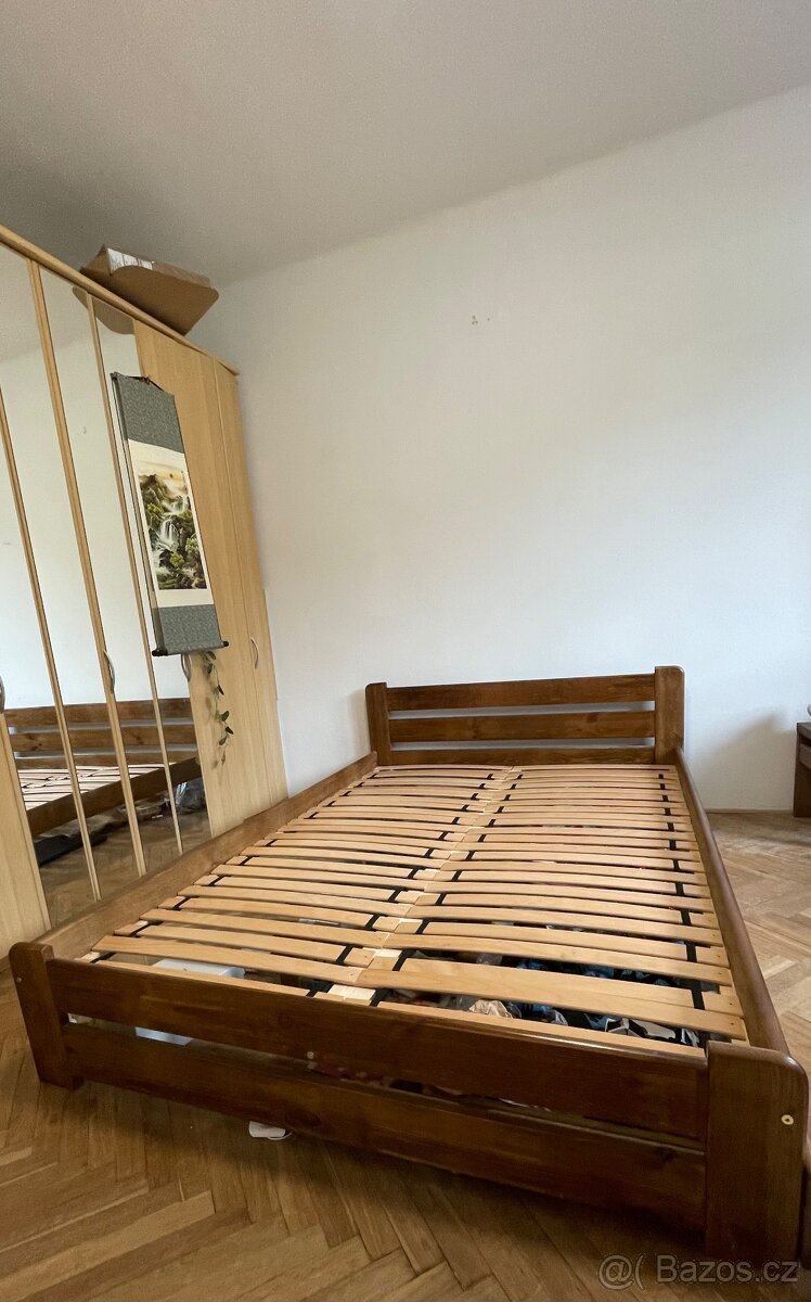 Manželská postel dub / Double bed from oak