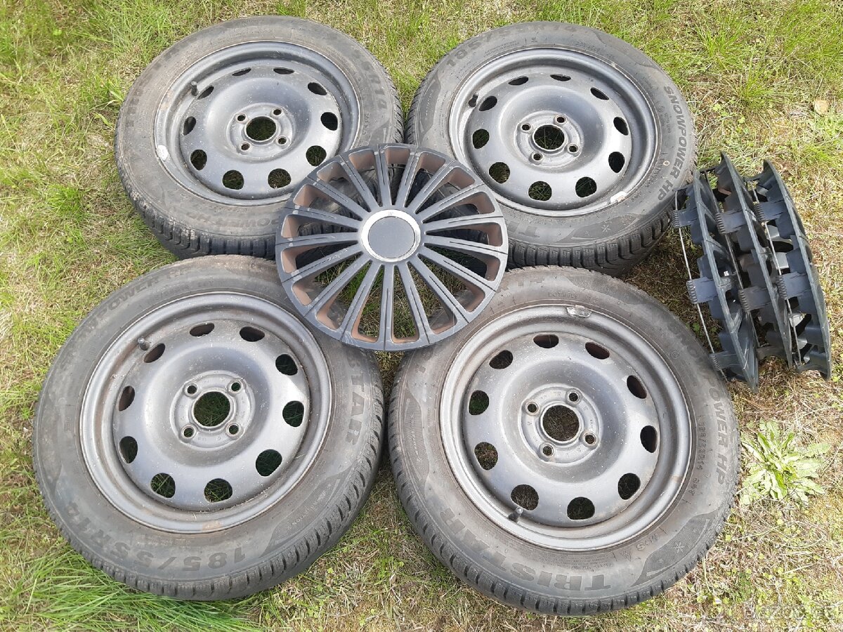Sada org. Vw 14 disku + zimní pneum 185/55R14