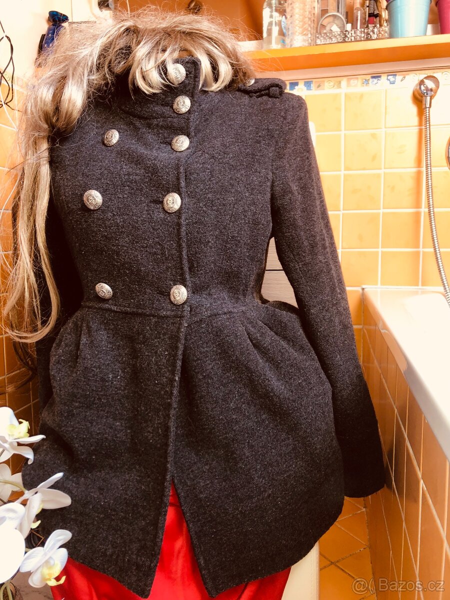 kabatek#peacoat#spolecensky# sedy#kabat#namornickystyl