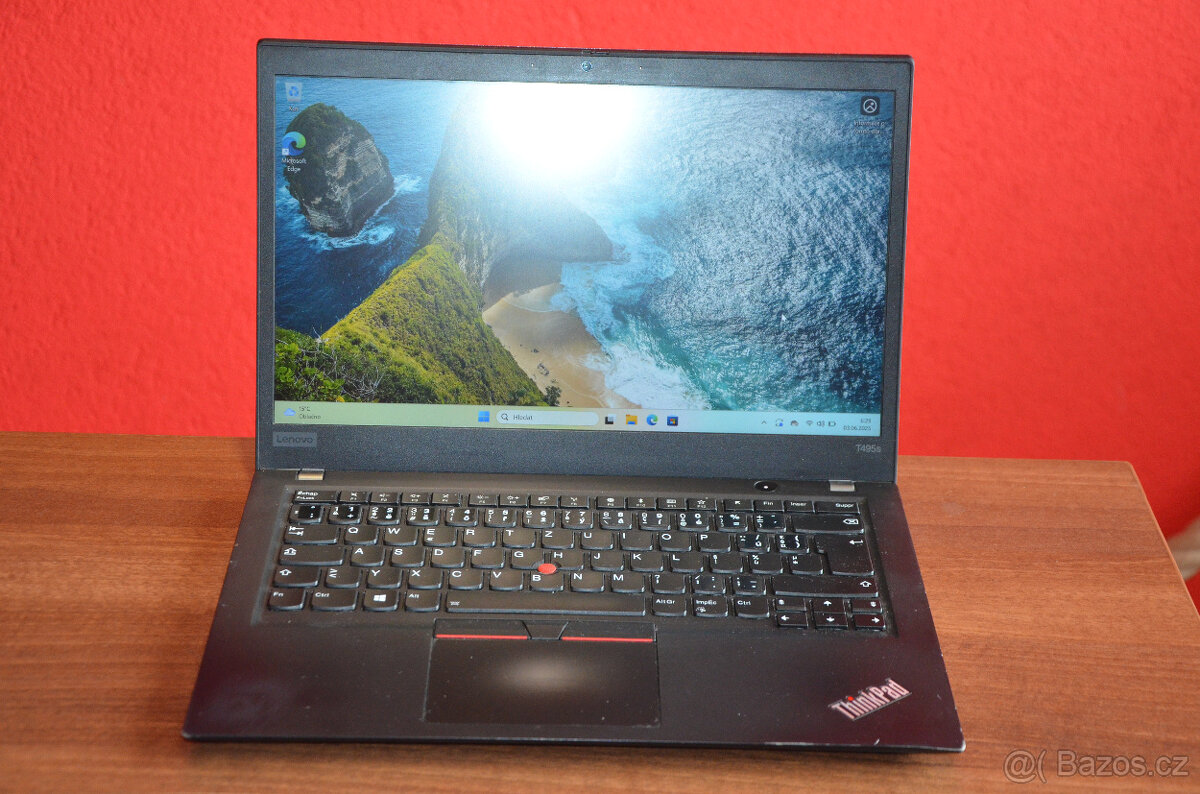 Lenovo TP T495s Ryzen5/8GB/SSD 256GB NVMe/záruka