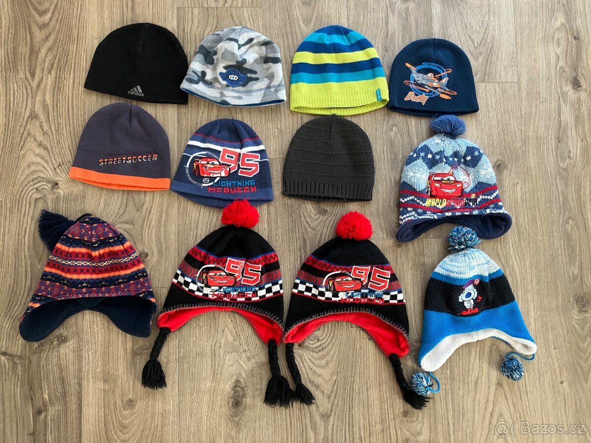 Zimní čepice 3-10 let