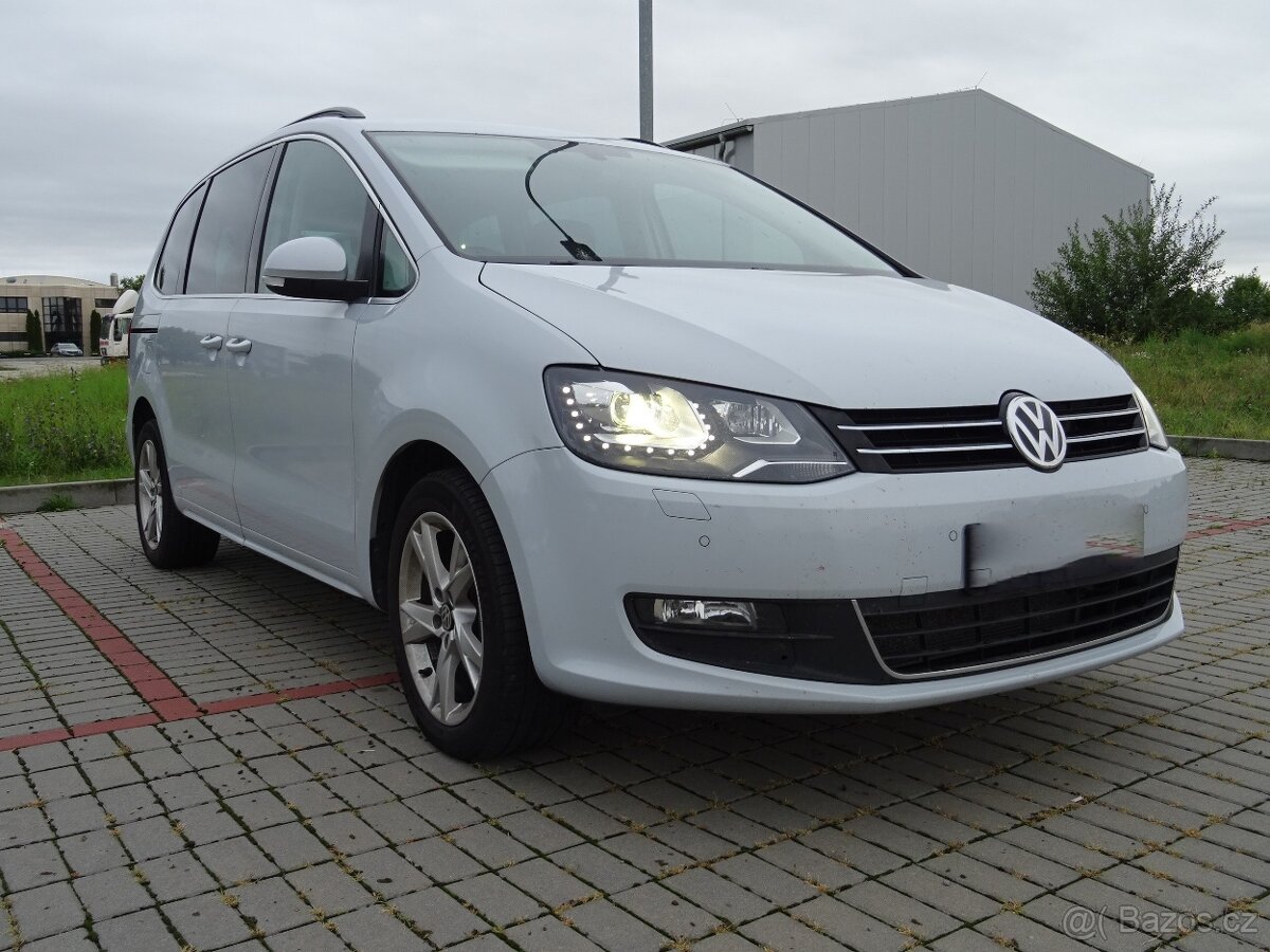 VW Sharan 2,0 TDi 4x4 DSG7 135 kW 2018 xenon, WEBASTO