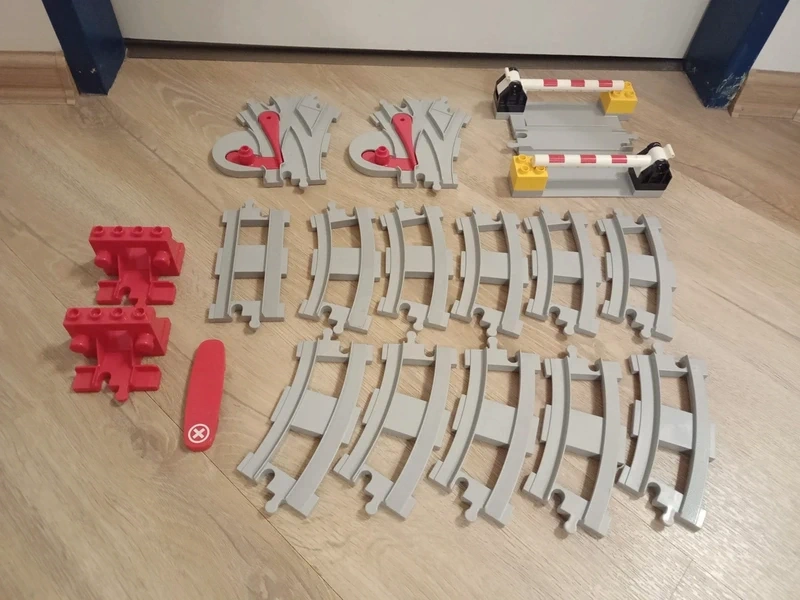 lego duplo koleje, výhybky