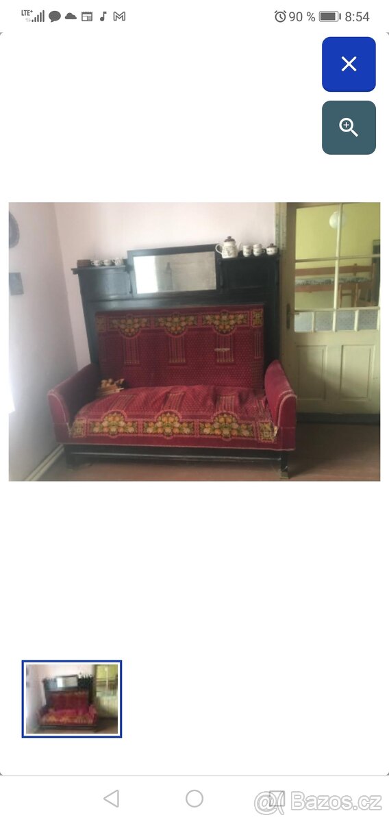 HISTORICKÝ STAROŽITNÝ GAUČ