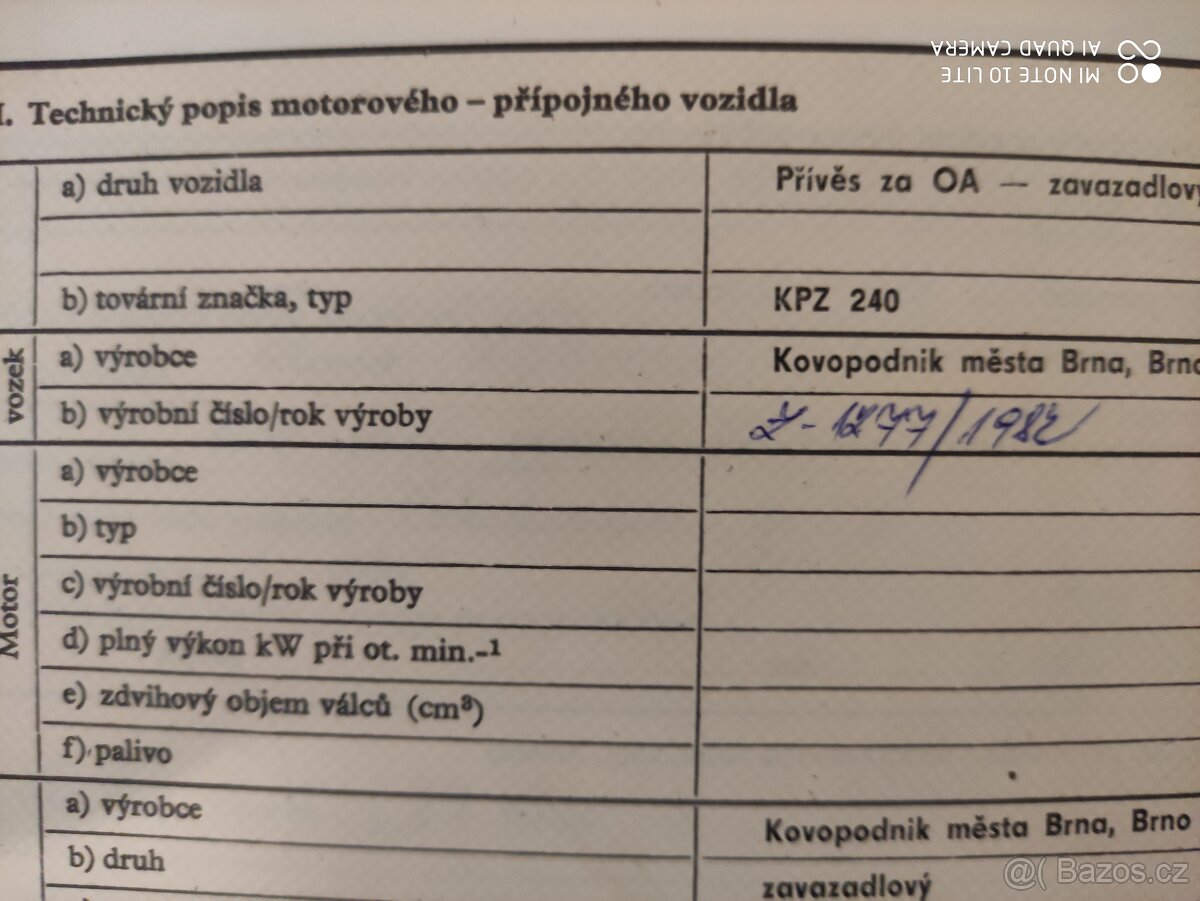 Prodám vozík za auto