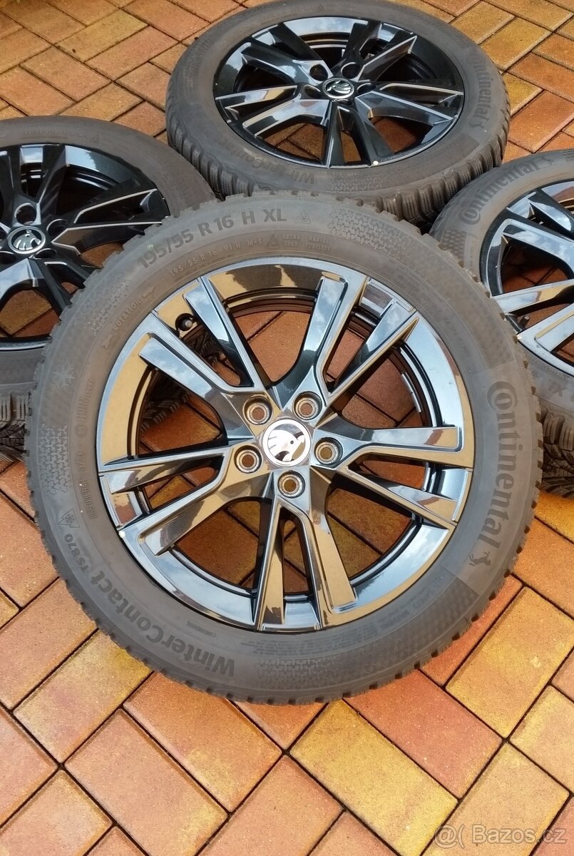 Zimní sada ŠKODA Fabia 4 5x100 R16 pneu 195/55/16 r.2023