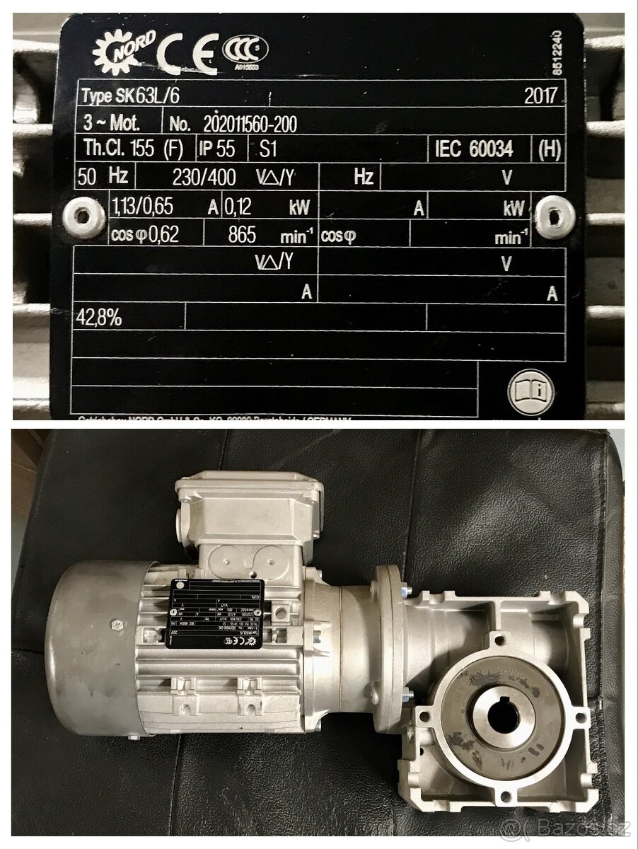 Elektromotory s převodovkou