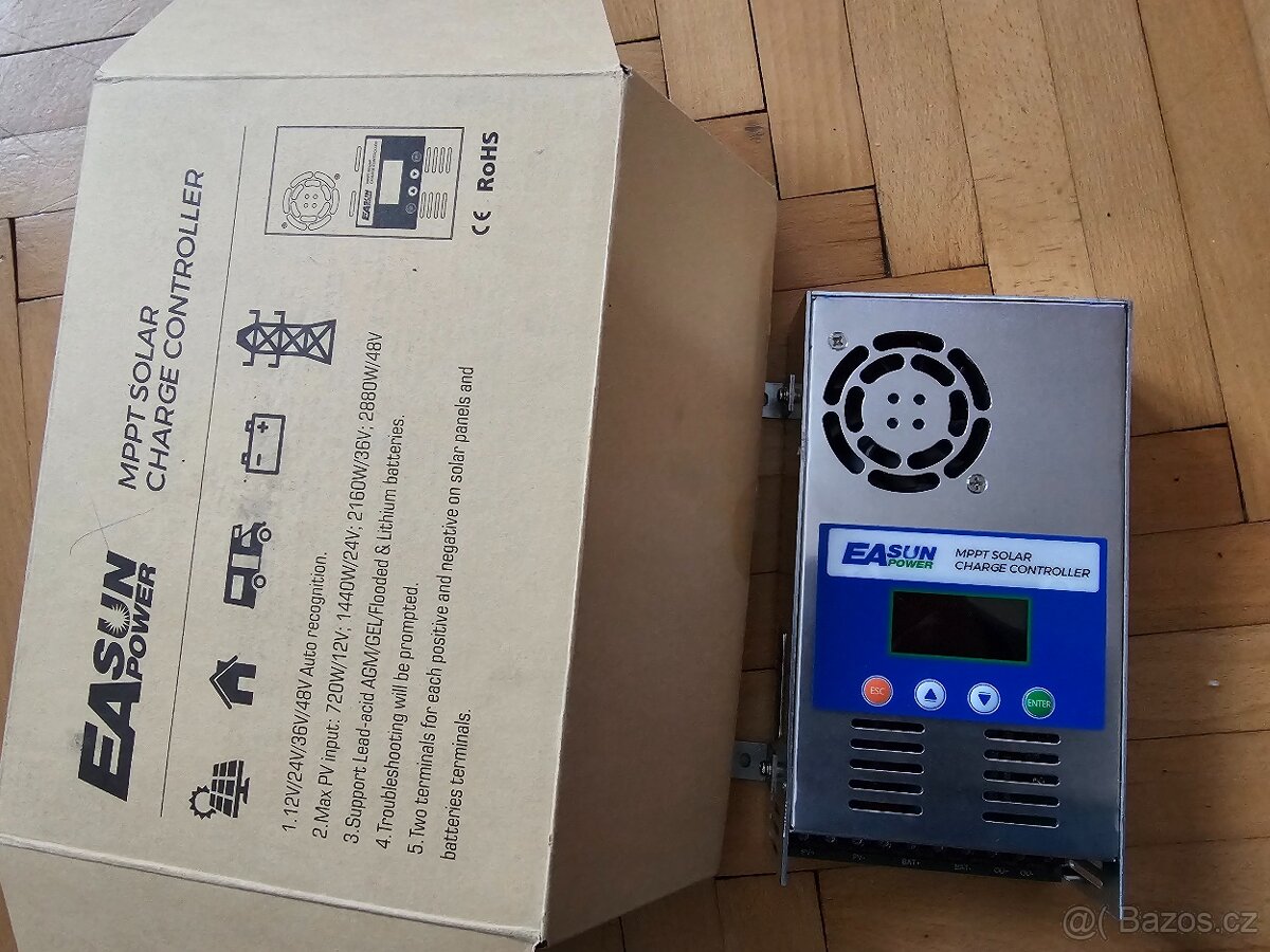 MPPT 60A Solar regulátor Charger Controller