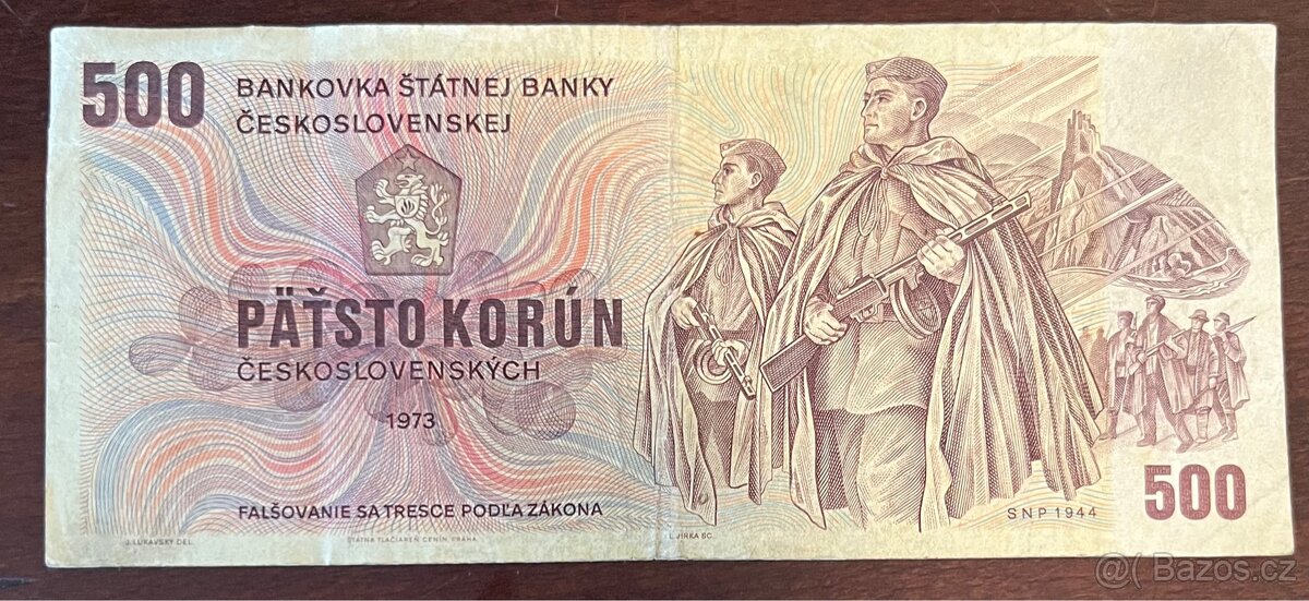 500 Kčs 1973 ČSSR