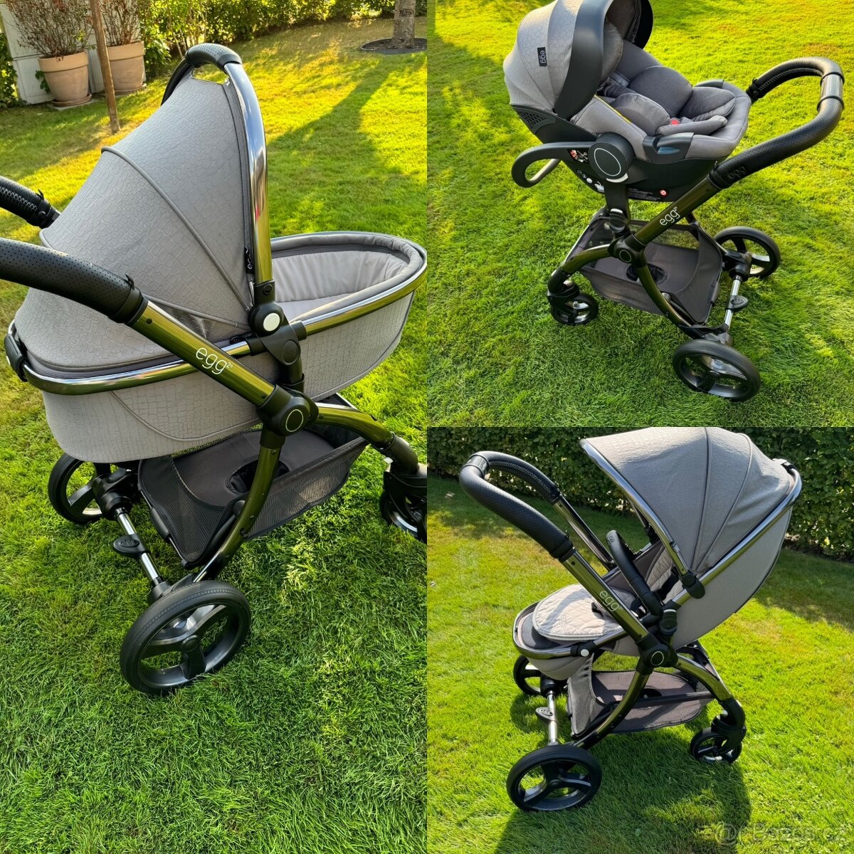 Kočárek Egg 2 Jurassic grey BABYSTYLE - limitovaná edice