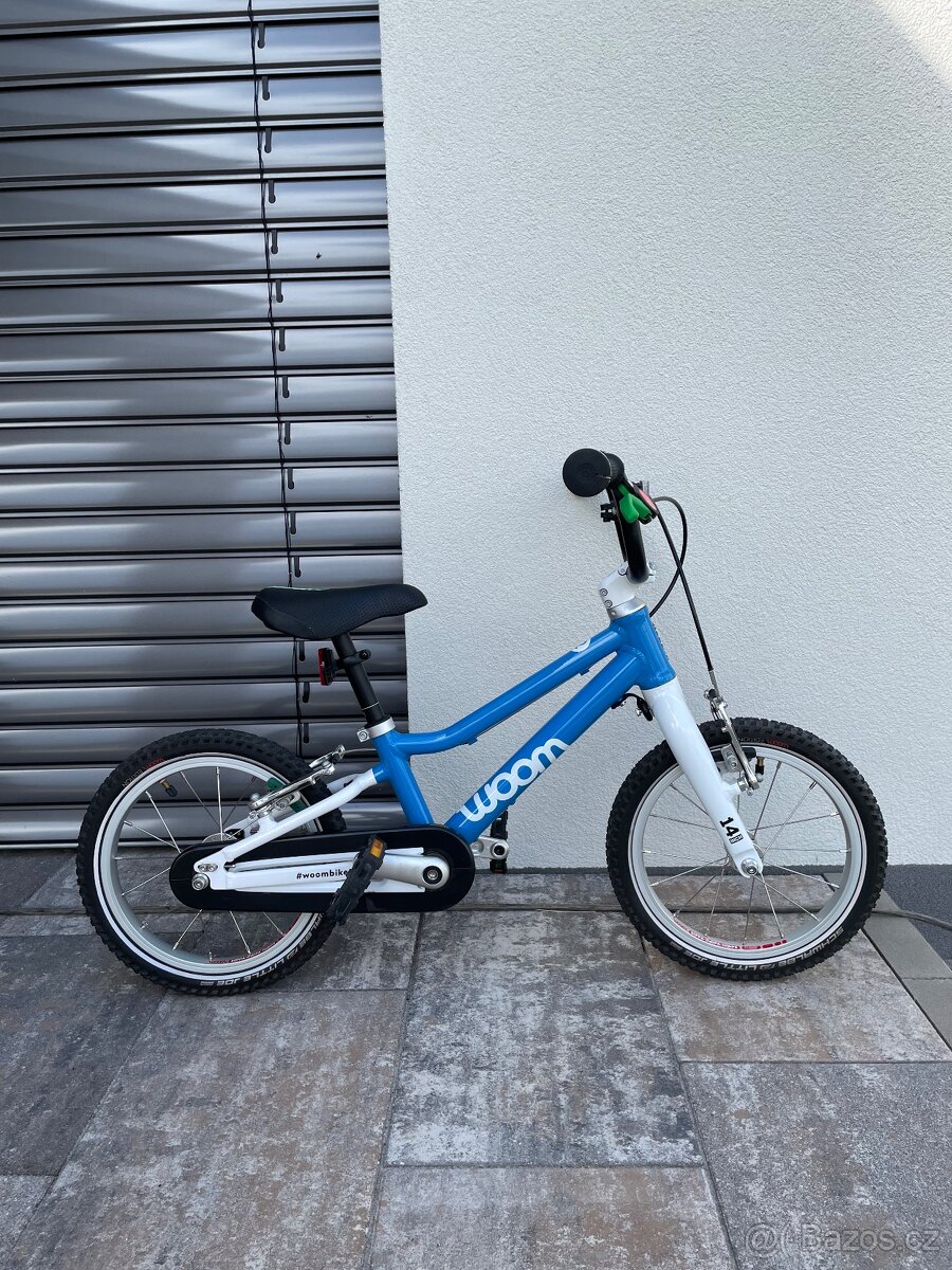 Dětské modré kolo WOOM 2 Top stav