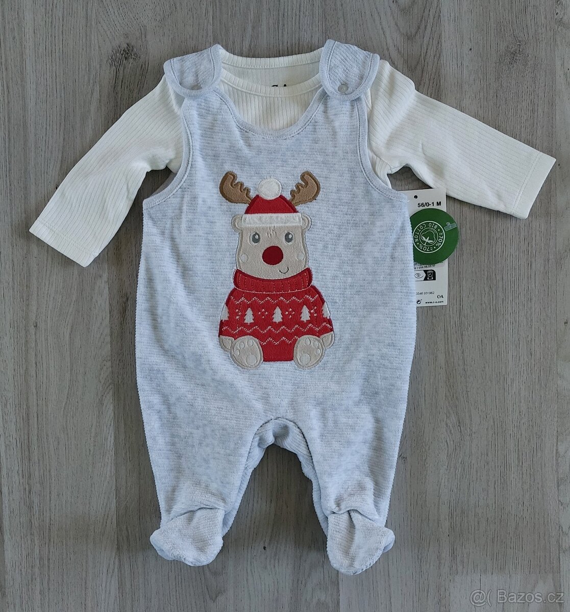 Set dupačky a body Vánoční vel.56 C&A - nový