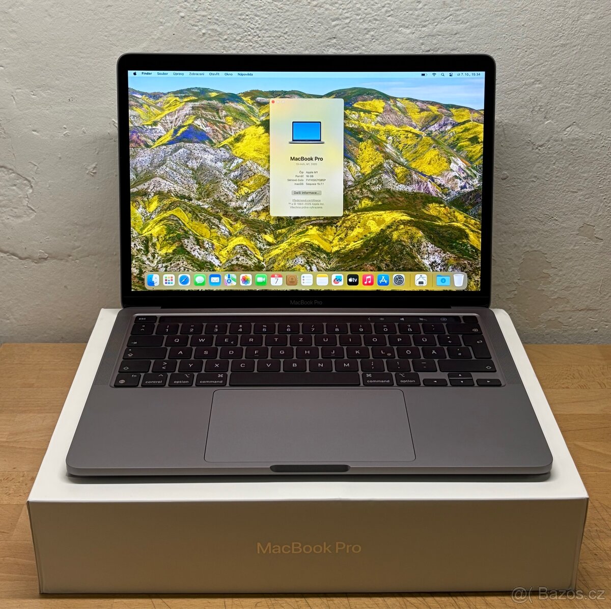 MacBook Pro M1 2020 /16GB RAM/512GB SSD/Záruka 100% BATERIE
