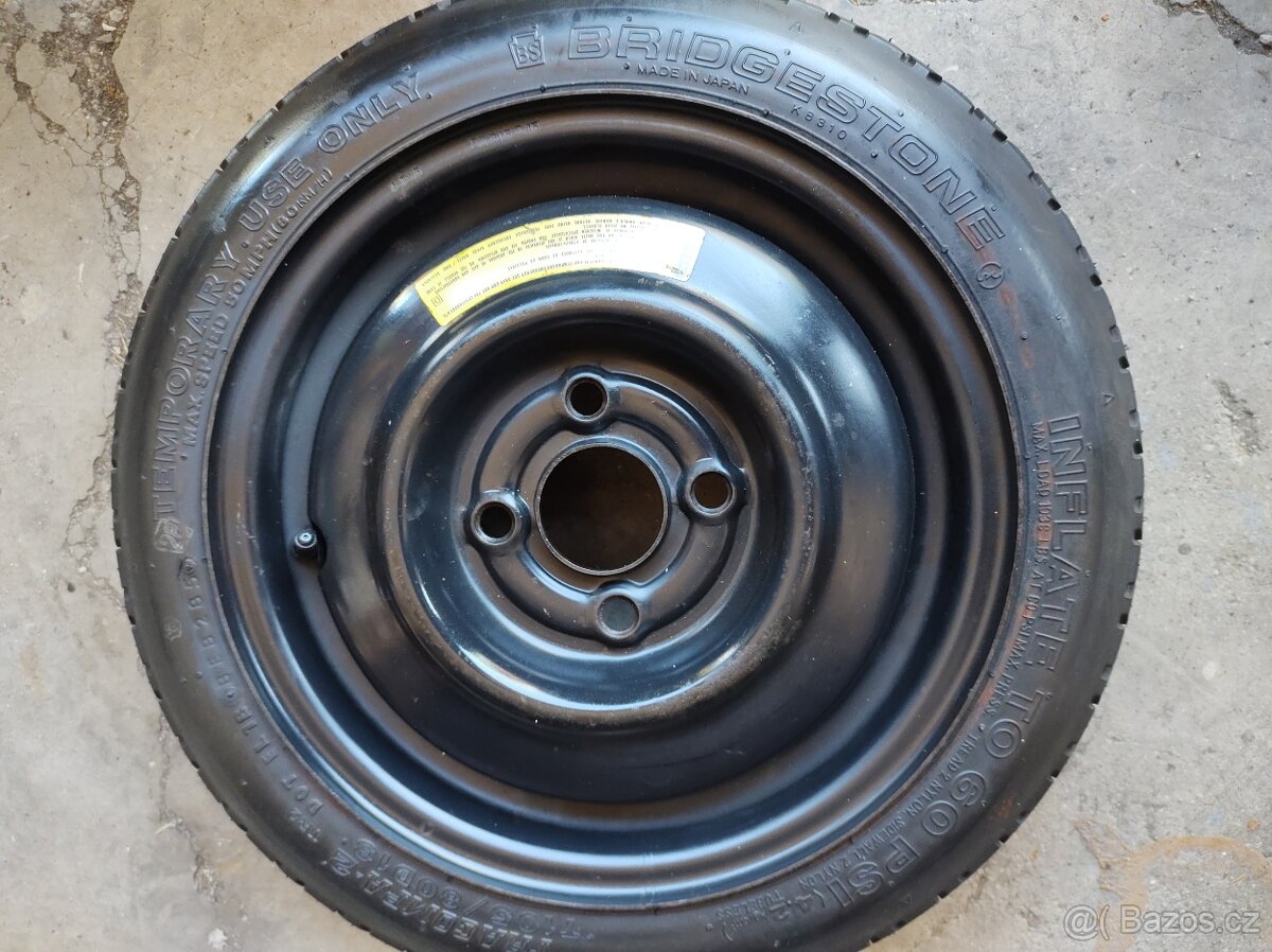 rezerva dojezdová 4x100mm 105/80 r13 Bridgestone