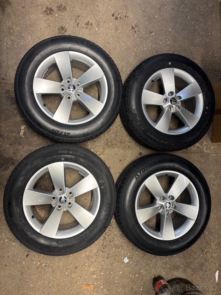 Originál alu Škoda Kodiaq RATIKON R17 Nové zimní pneu