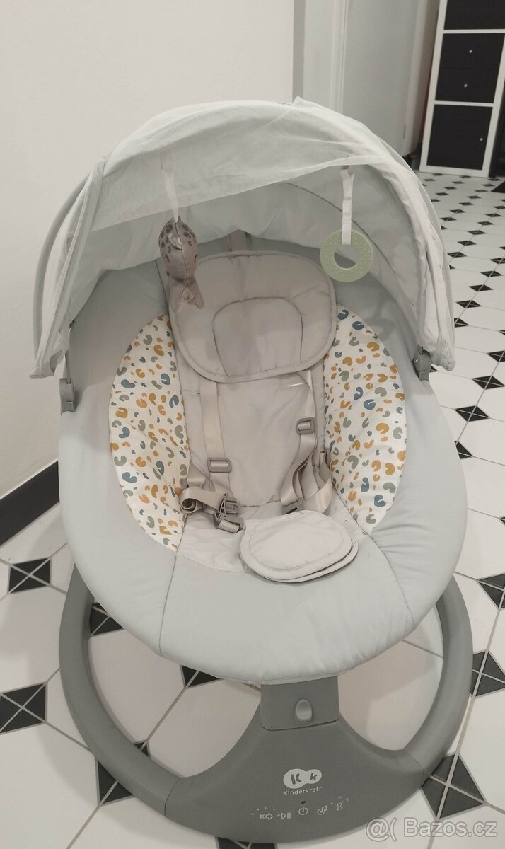 Kinderkraft Lumi 2 - elektrické houpací lehátko, lehátko 2v1