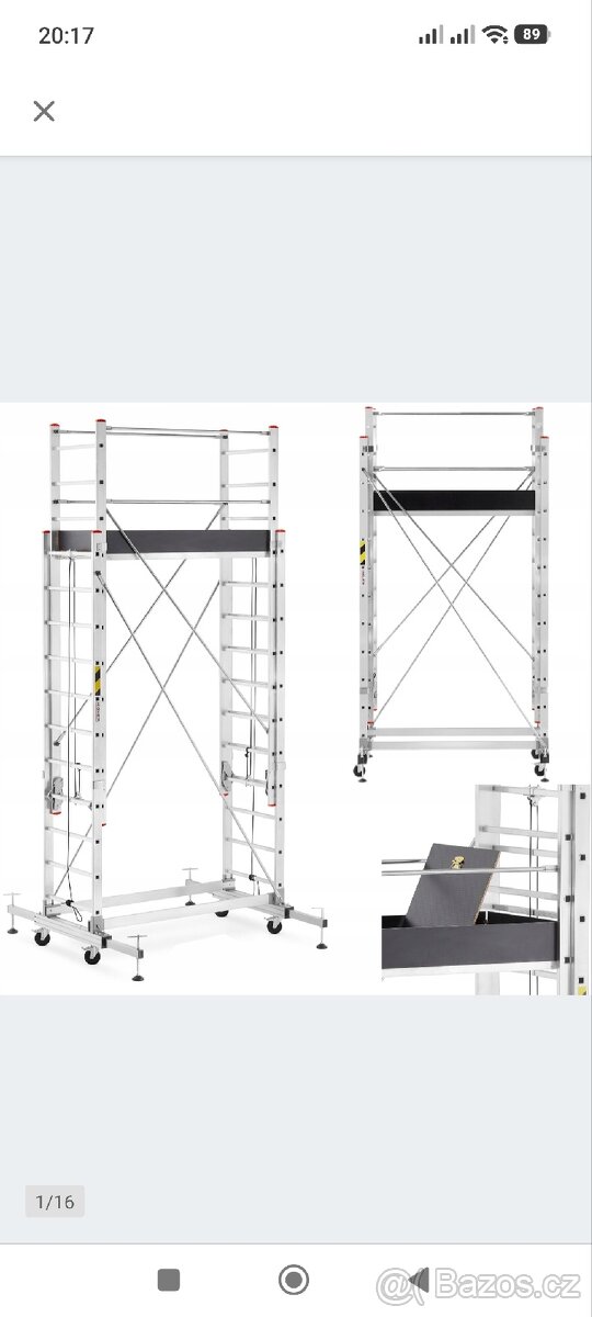 Lešení výsuvné hliníkové 8,3m