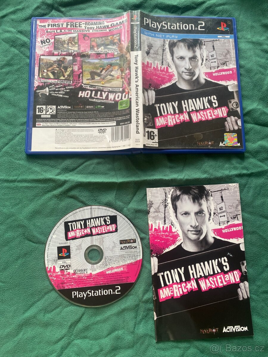 PS2 Tony Hawk's American Wasteland