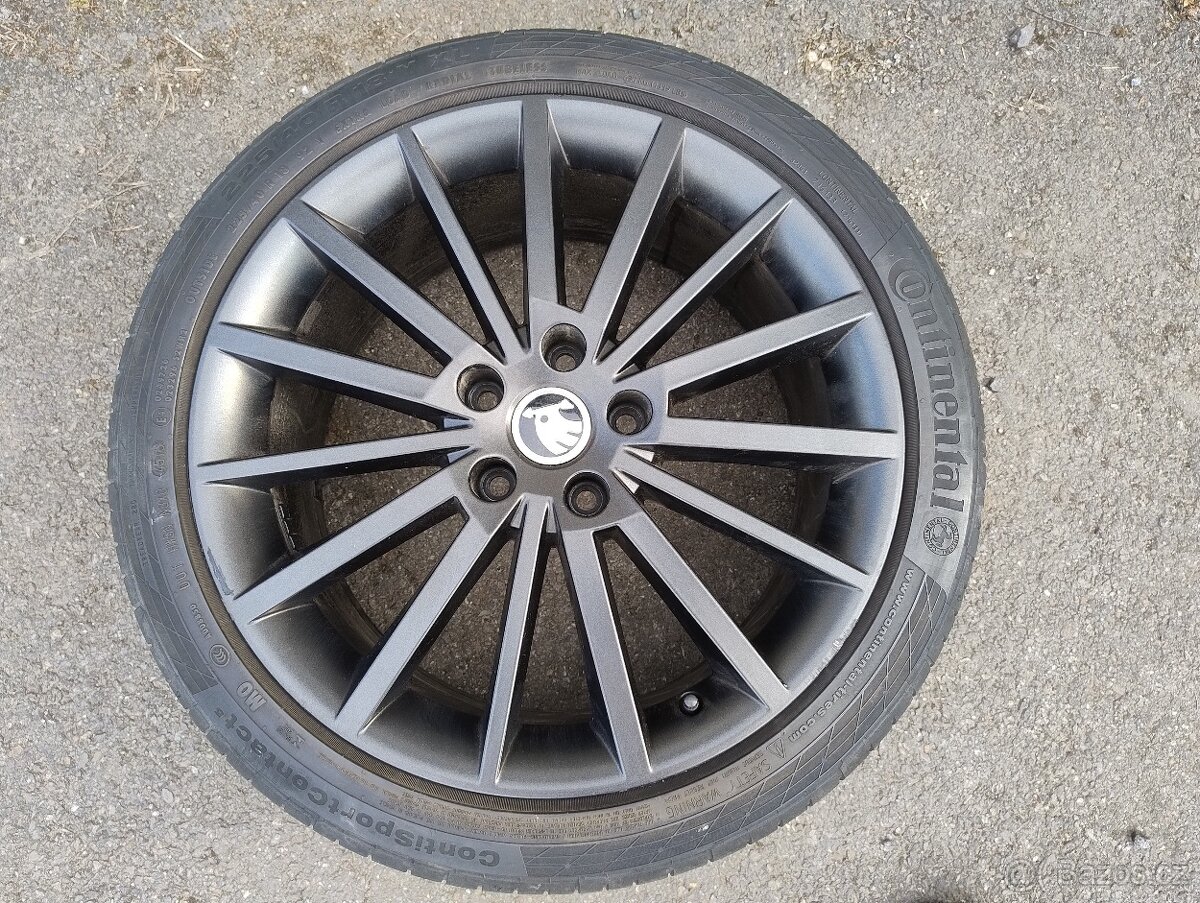 Letní sada org. Škoda TURINI 18" - 5x112 - 225/40/18