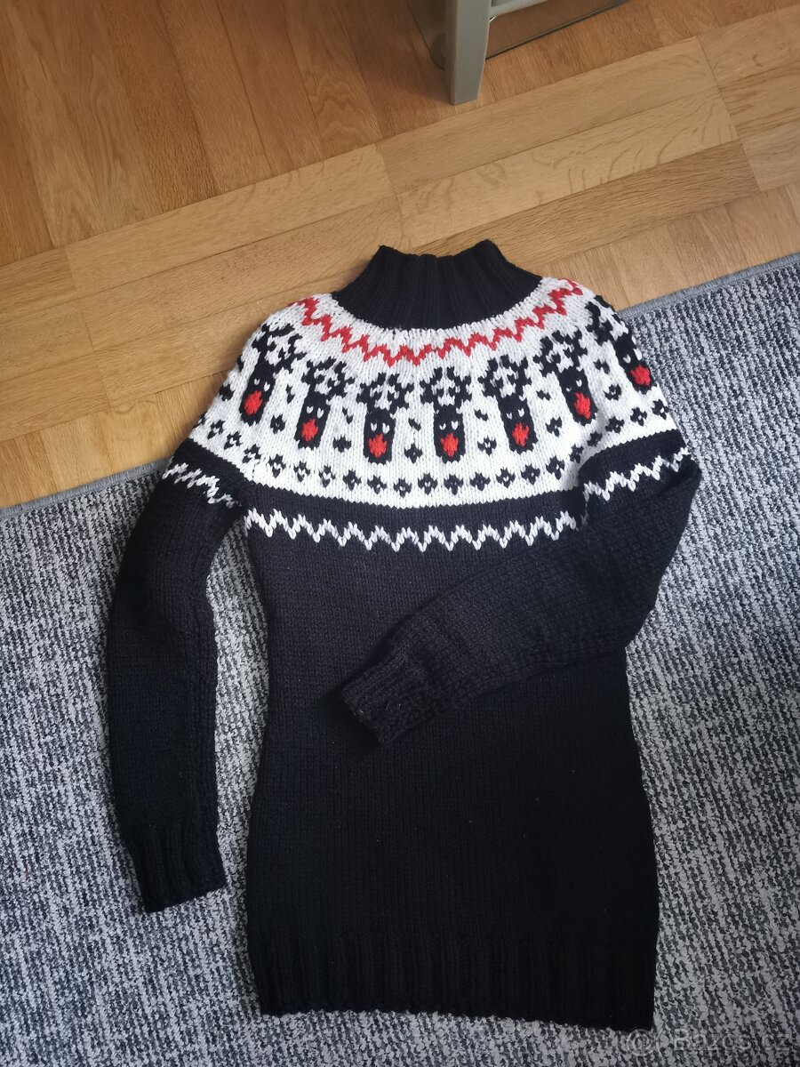 Veselý vánoční svetr se soby. Sobíci dámský, pánský, dívčí