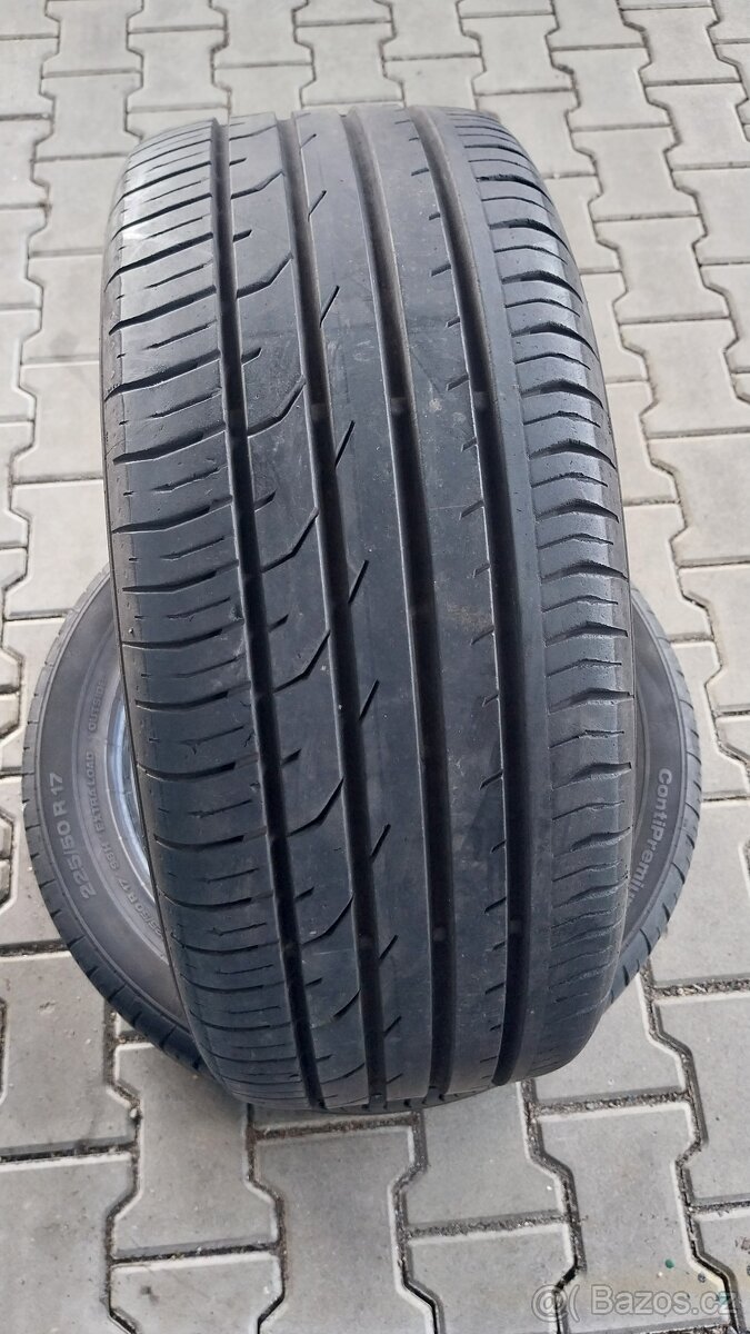 Prodám 2 x letní pneu Continental 225/50/17