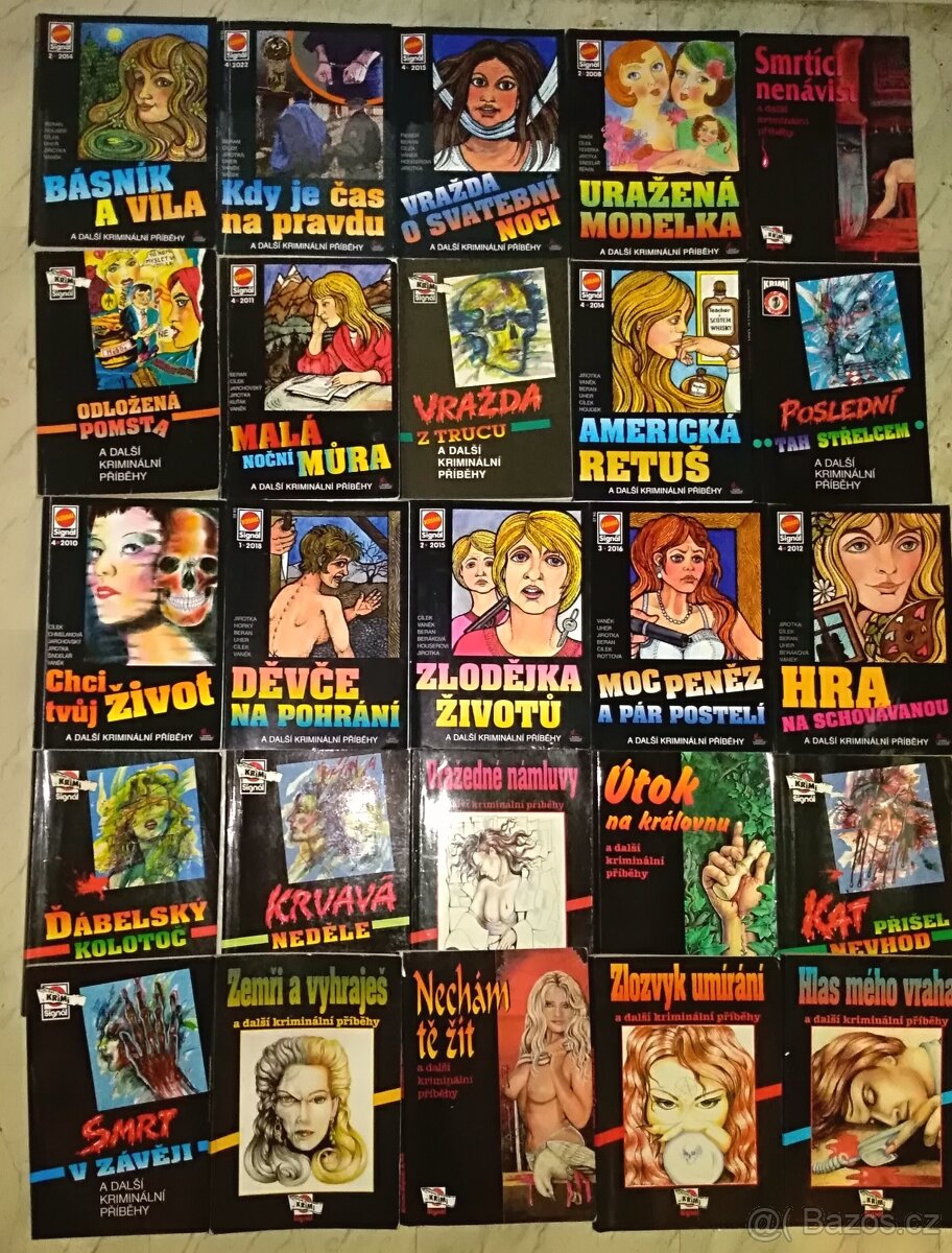 Signál kriminální případy, 25 ks