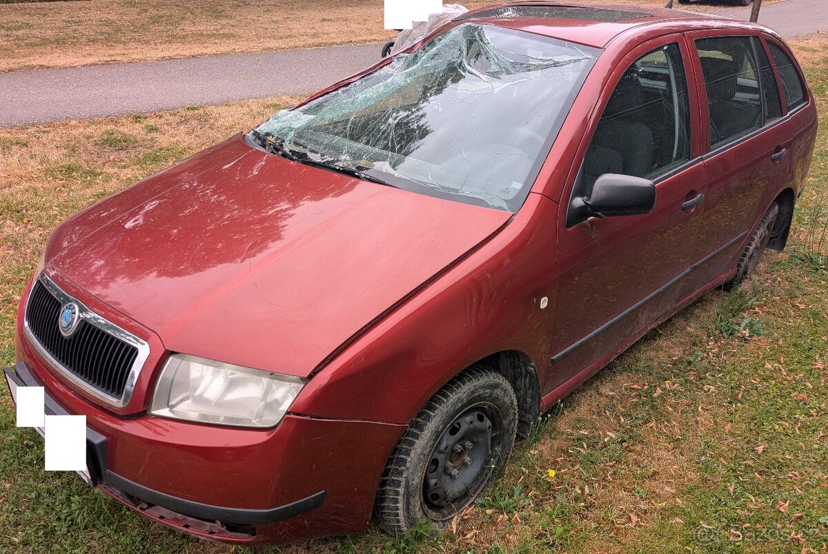 Nabouraná Fabia