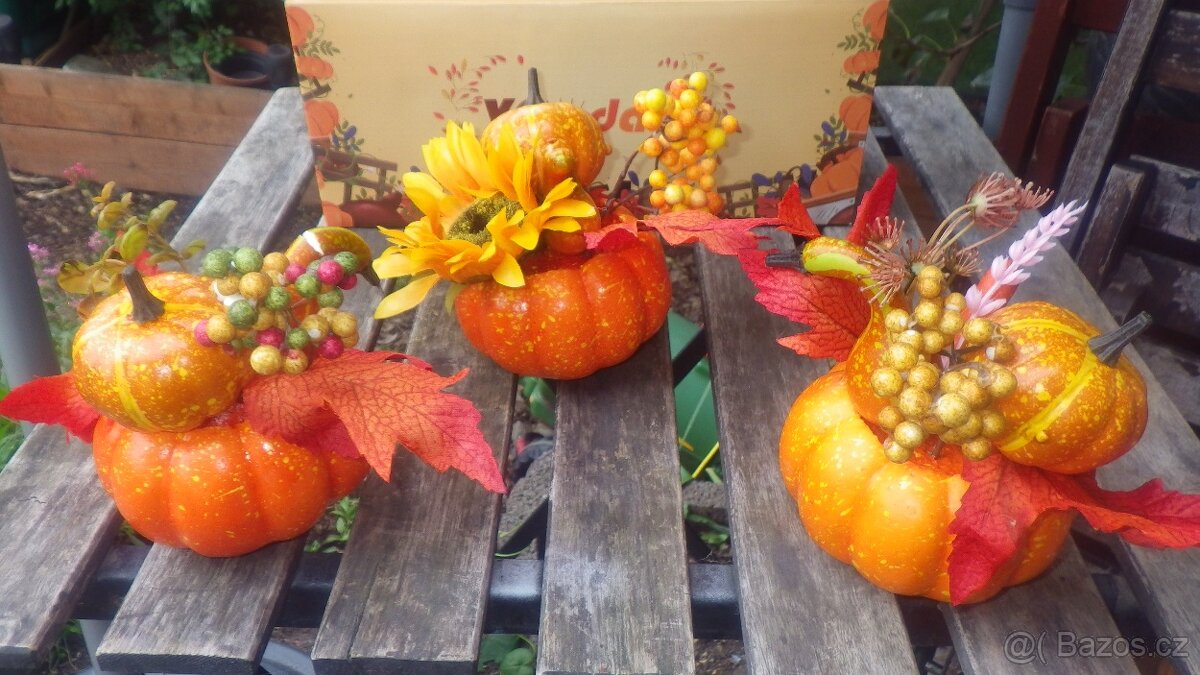 Sada halloweenských dýní balónků dekorací