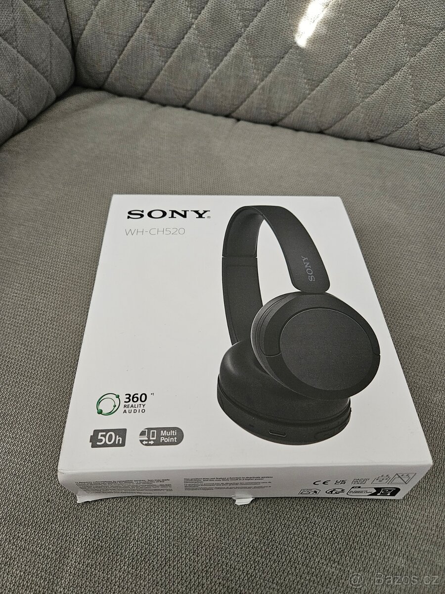 Sony WH-CH520BZ – NOVÉ, jen rozbalené