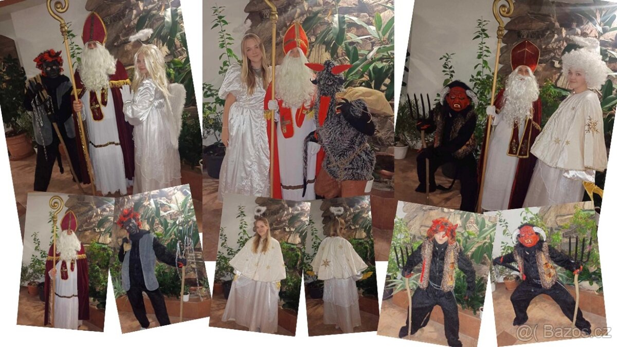Půjčení kostýmů Mikuláš, anděl a čert