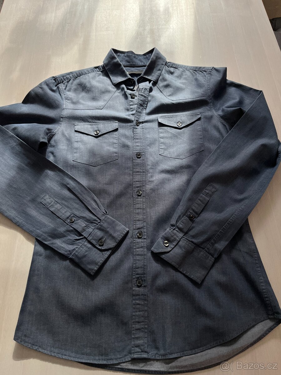 Pánská modra košile vel S