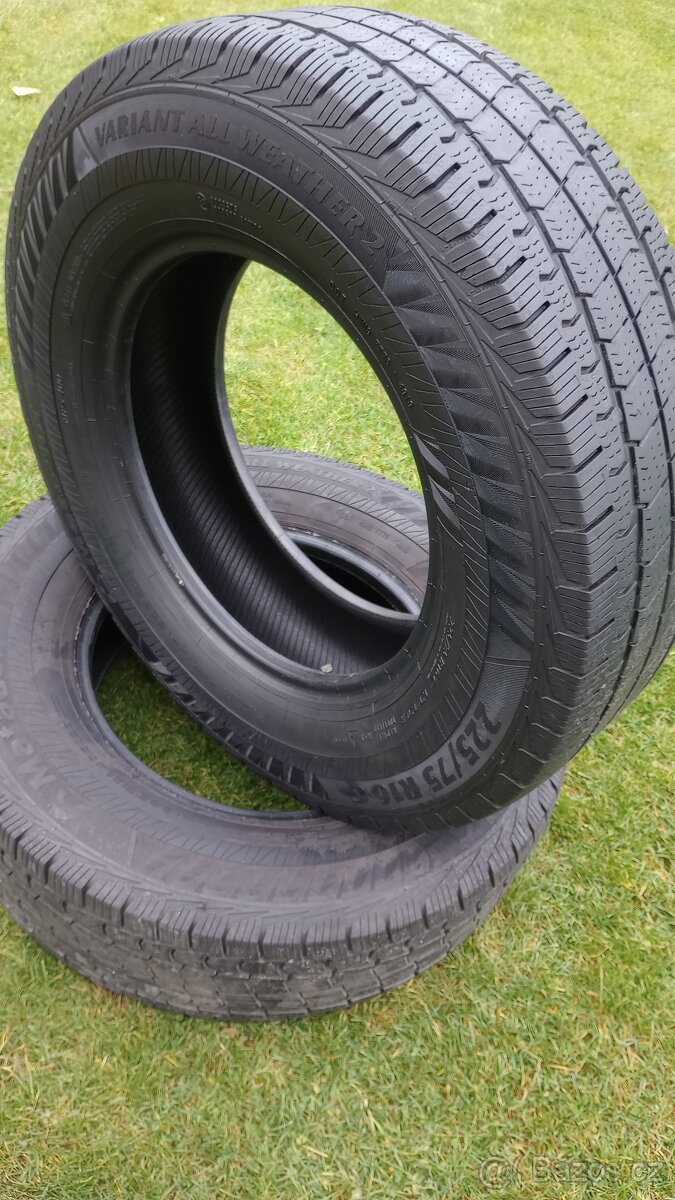 2ks celoročních pneu MATADOR 225/75 R16C