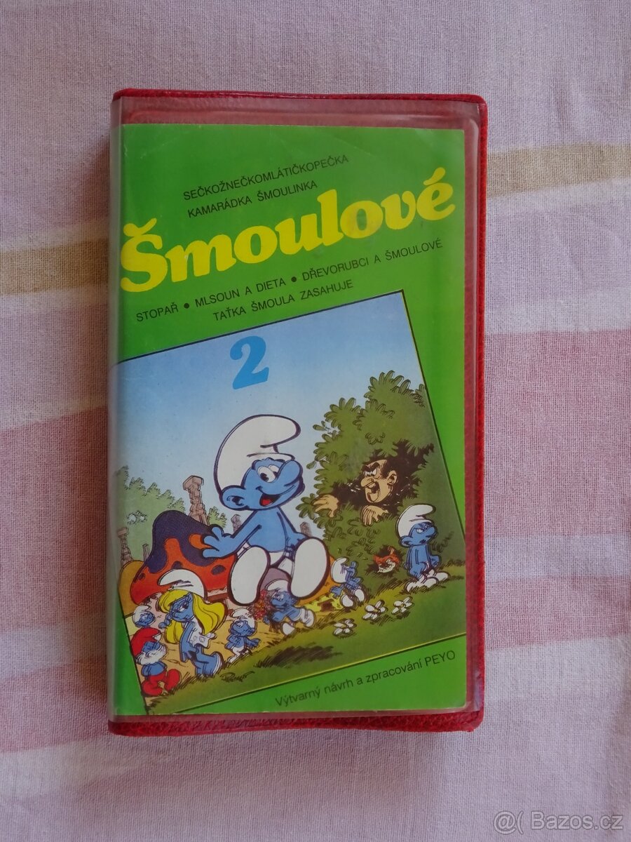 Originál videokazeta VHS Šmoulové 2, Supraphon 1988