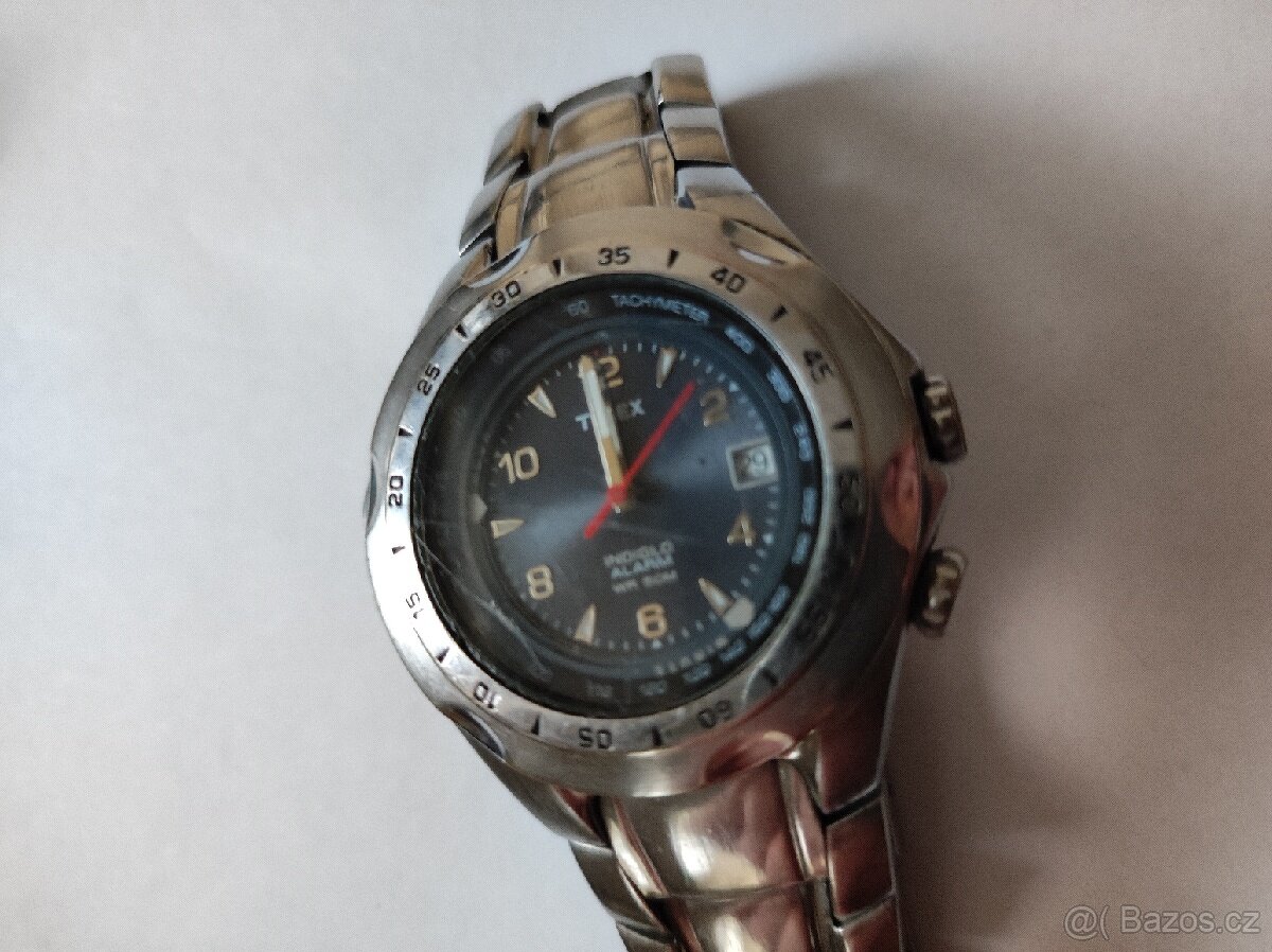 Ocelové hodinky TIMEX INDIGLO ALARM