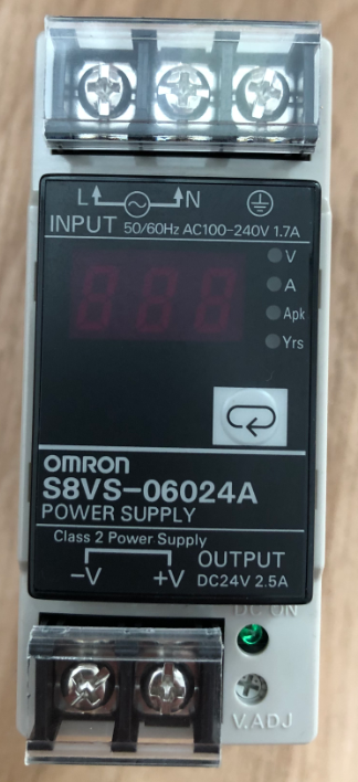 Napájecí zdroj Omron 24V/2,5A na DIN lištu