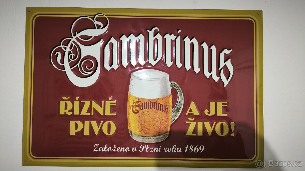 Cedule plechové s prolisy