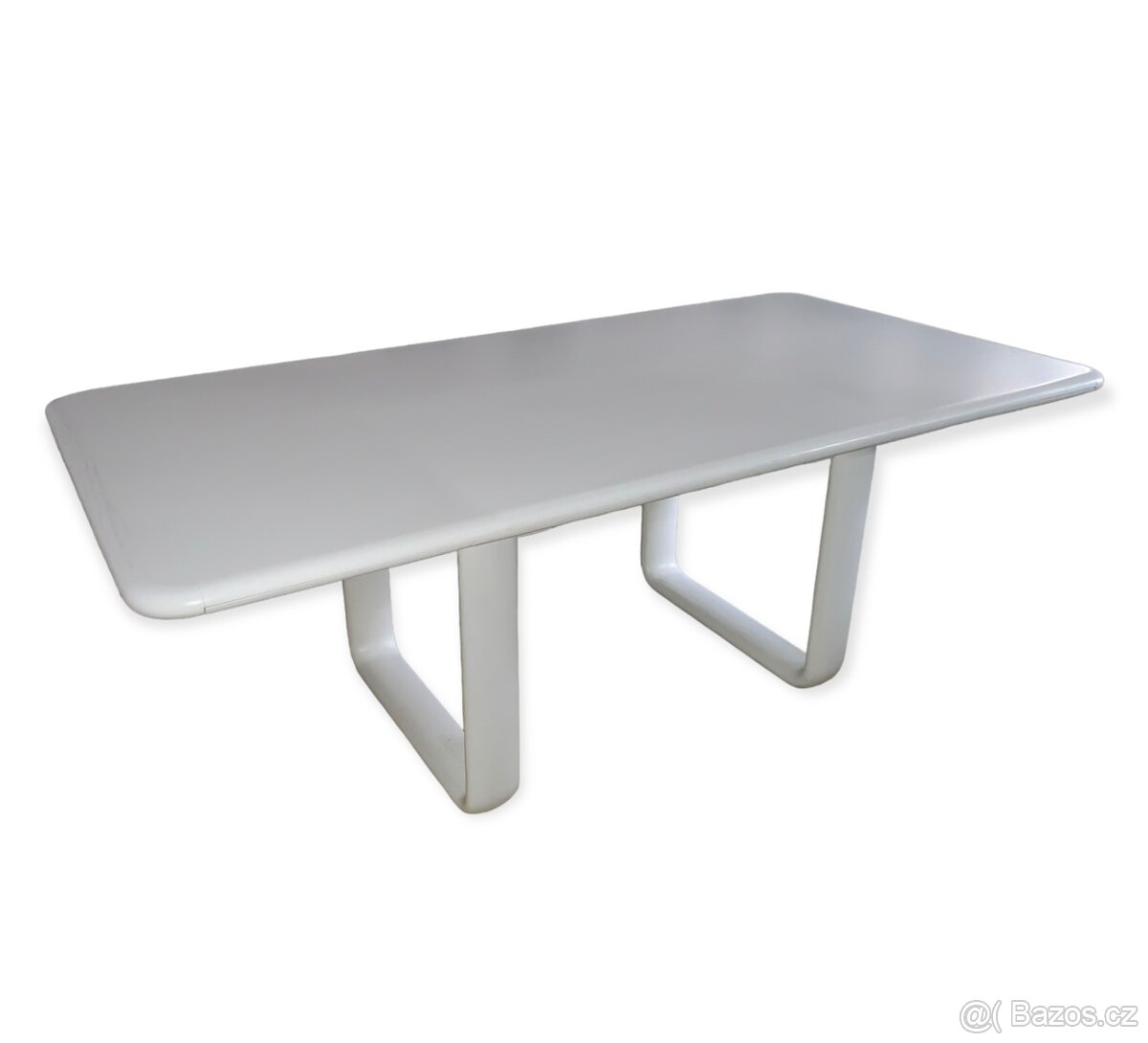 ROSENTHAL bílý psací stůl, jasan - masiv, PC 120 tis. Kč