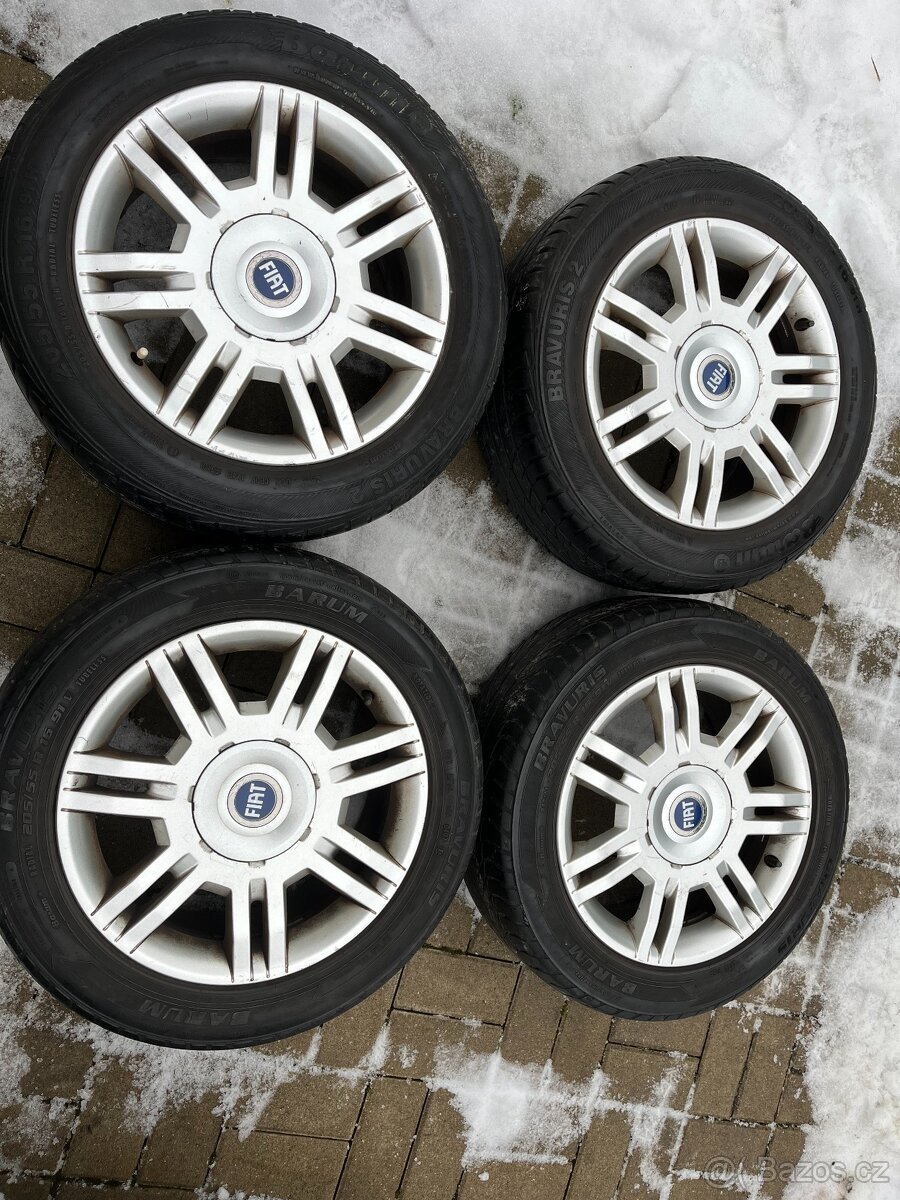4x litá kola 4x98 R16, letní pneu