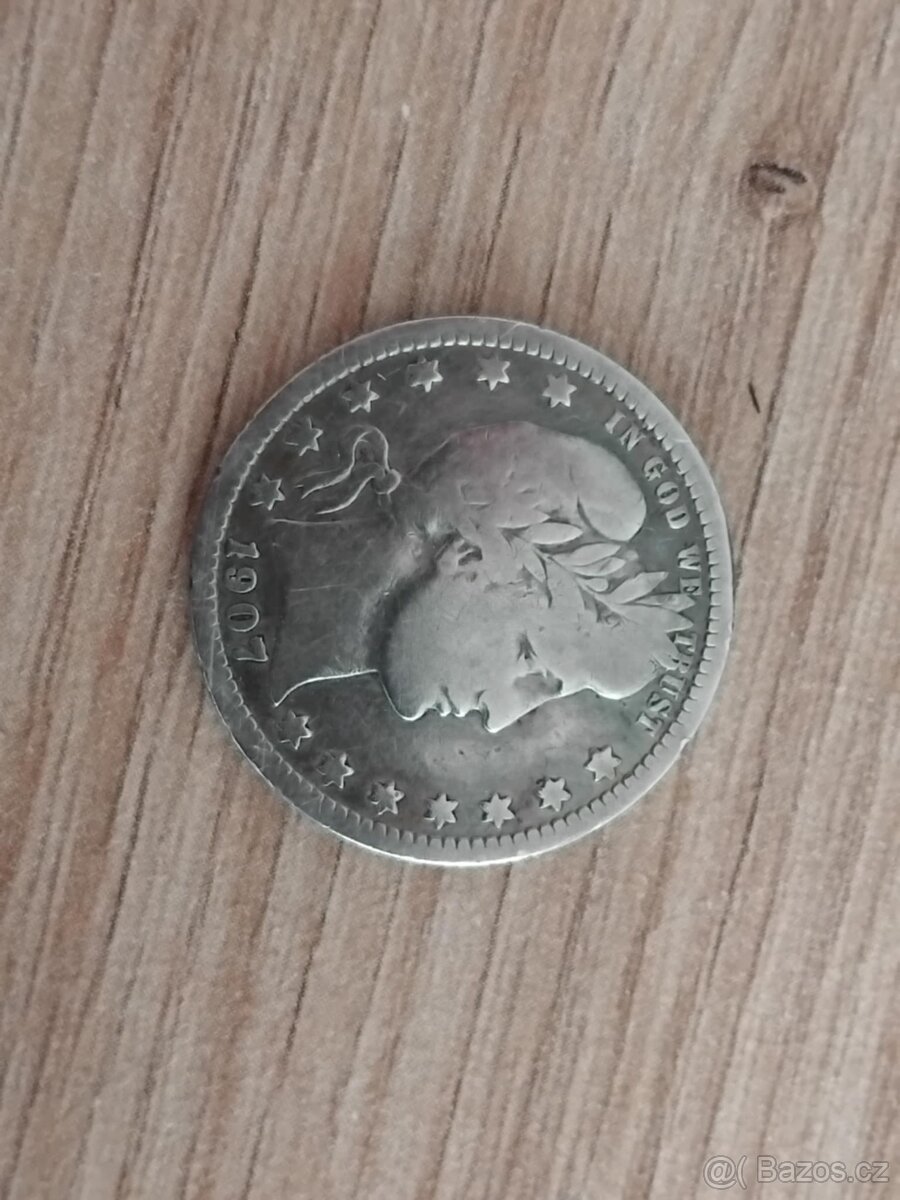 1/4 dollar 1907