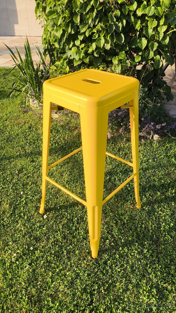 Žlutá barová židle VANTAGGIO HIGH 75 cm