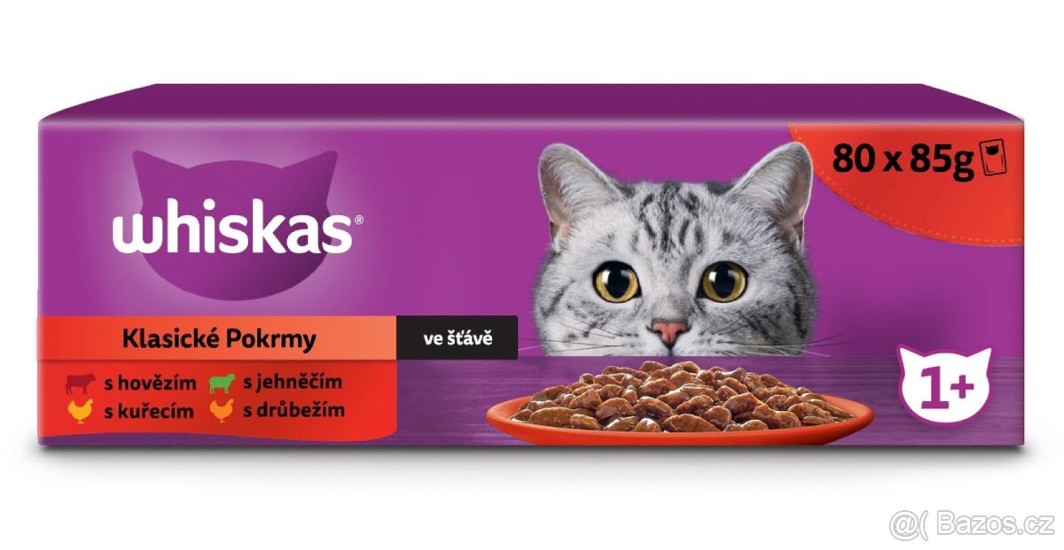 Kapsičky Whiskas pro kočky 1+