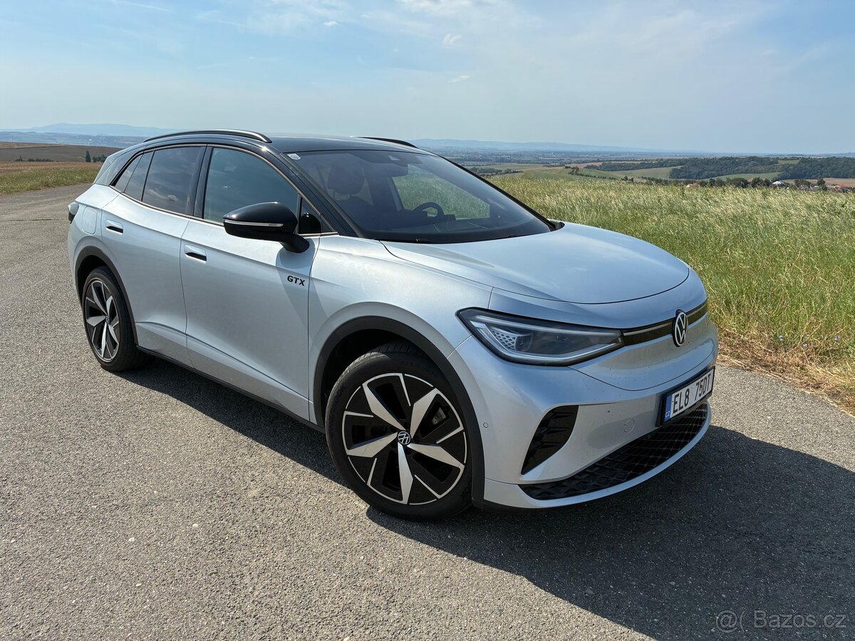 VW ID.4 GTX, 220kW 4x4, 11/2022, baterie 82KWh, záruka