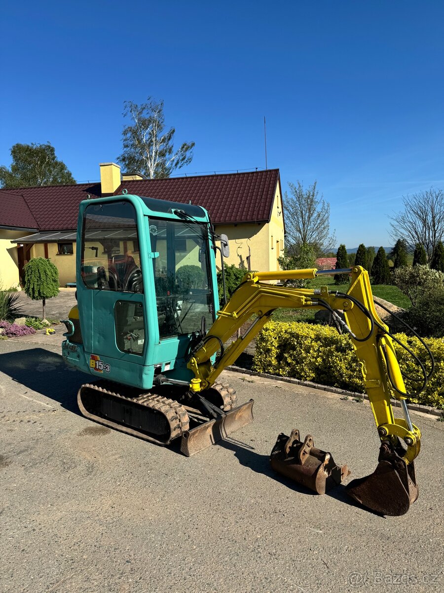 Minibagr yanmar b15 1999 2x lzice