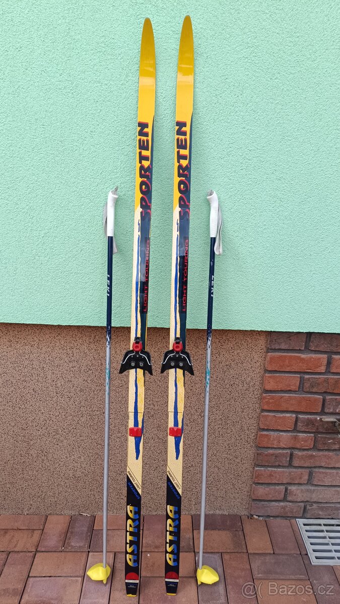 Běžecké lyže 180 + hůlky + boty