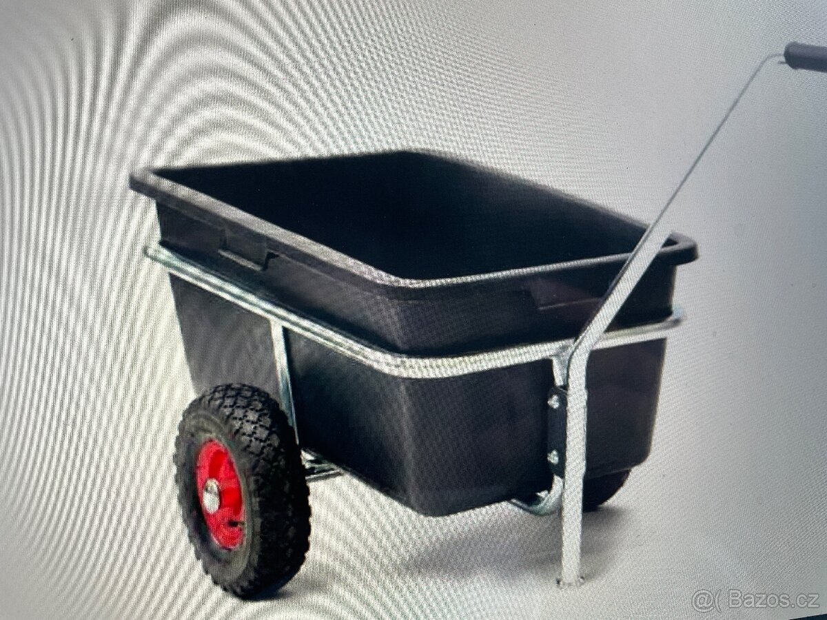 Vozík zahradnický plastový lehký.