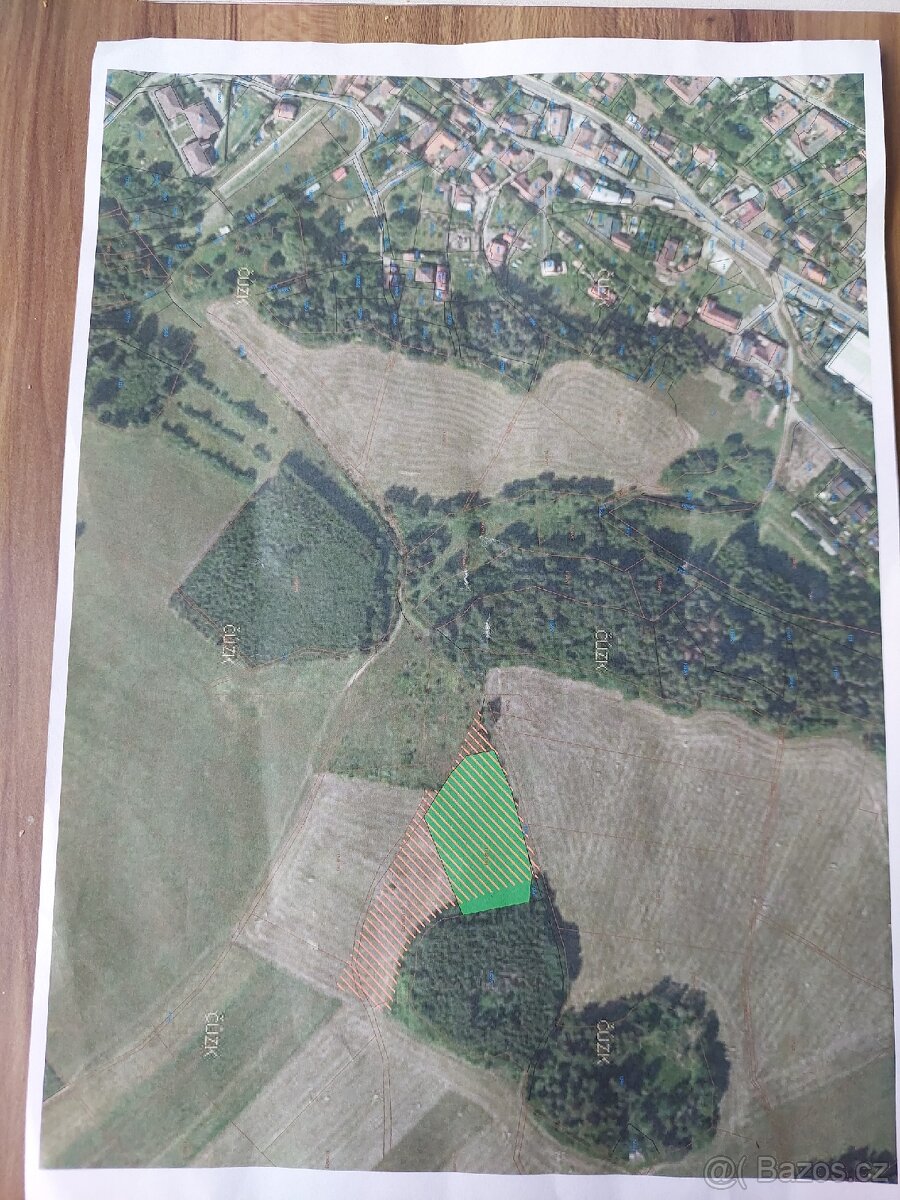 Prodej pozemku travní porost o výměře 9677 m2