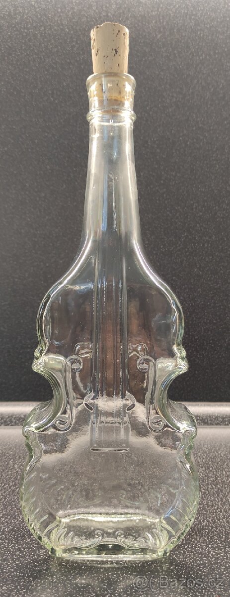 Dekorační láhev housle